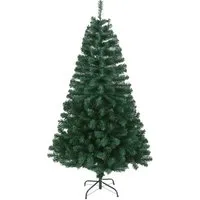 SVITA Künstlicher Weihnachtsbaum 210cm klappbar - Künstlicher Weihnachtsbaum mit 1150 Zweig-Spitzen für ein natürliches Aussehen, inkl. stabilen Metallständer und einfachem Klappsystem für schnellen Auf- und Abbau. Ideal für festliche Atmosphäre!