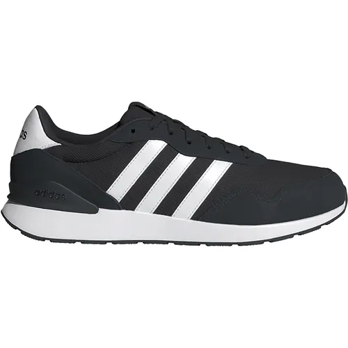 adidas Herren Run 60s 4.0 Shoes - Sportlich und bequem - Laufschuhe mit regulärer Passform, Obermaterial aus Textil und Leder für optimalen Komfort und eine Gummiaußensohle für hervorragende Traktion.