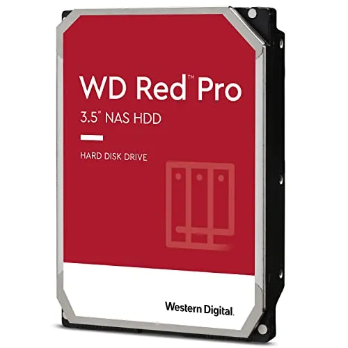 WD Red Pro interne Festplatte 8 TB (3,5 Zoll, NAS Festplatte, 7.200 U/min, SATA 6 Gbit/s, NASware-Technologie, für NAS-Systeme mit bis zu 24 Bays im Dauerbetrieb, 256 MB Cache) Rot
