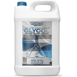 GiDeli Propylenglykol PG 5L 99,5% – Hochreiner Rohstoff für Industrie und Kosmetik - GiDeli Propylenglykol 99,5% in 5L Kanister – vielseitig einsetzbar in verschiedenen Anwendungen, ideal als Lösungsmittel und Trägerstoff mit konstanter Qualität für professionelle Einsatzgebiete.