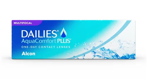 Alcon DAILIES AquaComfort Plus Multifocal - Tageslinsen, 10,00-High (+2.25 bis +2.50), extrem hoher Tragekomfort und lidschlagaktivierte Feuchtigkeitstechnologie