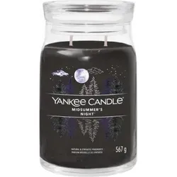 Yankee Candle Midsummers Night Duftkerze 567 g - Duftkerze mit intensiven Moschus-, Patschuli- und Salbeinoten, ideal für eine entspannende Atmosphäre in Ihrem Zuhause.