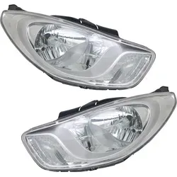 TYC Scheinwerfer Set für Hyundai i10 PA 2010-2013 H4 Chrom - 2-teiliges Scheinwerfer Set für Hyundai i10 (2010-2013), inklusive Stellmotor für die Leuchtweitenregulierung. Chrom-Finish, E-Prüfzeichen, einfache Montage für optimale Sicht.