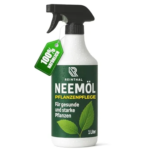 REINTHAL Neemöl Spray 1000 ml – Effektive Pflanzenpflege gegen Schädlinge - Sprühfertiges Neemöl Spray zur Unterstützung Ihrer Pflanzen. Ideal gegen Schädlinge wie Blattläuse und Spinnmilben. Nachhaltig und umweltfreundlich – perfekt für Garten und Balkon!