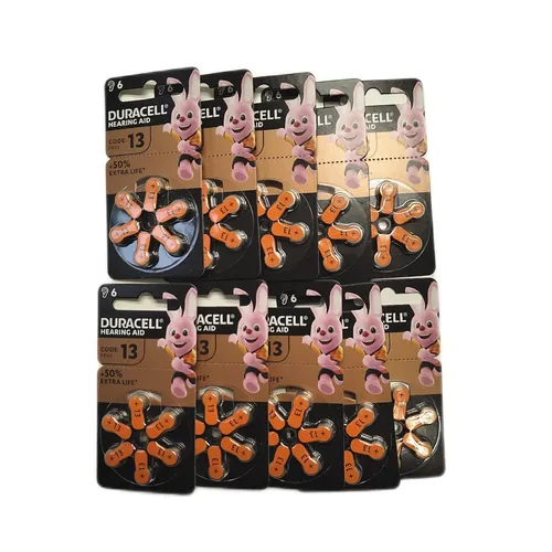 Duracell Hörgerätebatterien Größe 13 60 Stück Rechargeable