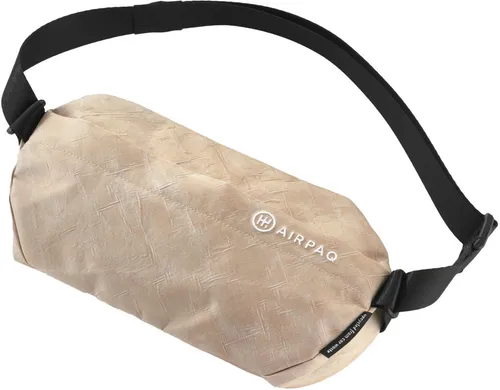 Airpaq Umhängetasche Sling Baq beige - 2,4 Liter - Gürteltaschen, nachhaltig und stylisch aus Upcycling-Materialien, gefertigt aus aussortierten Airbags für einen umweltfreundlichen Look.