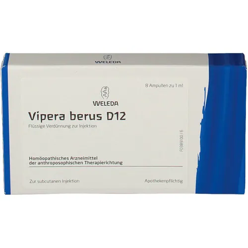 Vipera Berus D 12 Ampullen 8 ml - Anthroposophisches Heilmittel zur Unterstützung der Gesundheit, ideal zur Anwendung bei verschiedenen Beschwerden.