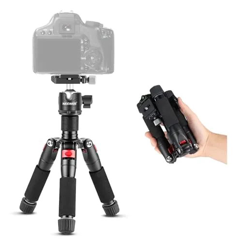 NEEWER Mini Stativ für Kamera mit 360°Kugelkopf Aluminiumlegierung 20"/ 50cm 1/4" Arca Type QR Plate,tragbares Desktop Reisestativ für DSLR Kamera Video Camcorder, maximale Belastung: 11lb/5kg