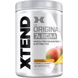 XTEND The Original BCAAs Mango – 441 g - Sportnahrung mit 7 g BCAAs im 2:1:1 Verhältnis, unterstützt Muskelwachstum und schnellere Erholung, zuckerfrei und ideal für intensives Training.