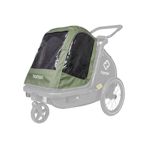 Hamax Fahrradhundeanhänger Typ Pluto - Regenverdeck - Fahrradanhänger für Hunde, ideal für Regenwetter mit schützendem Verdeck, perfekt für aktive Hundebesitzer.