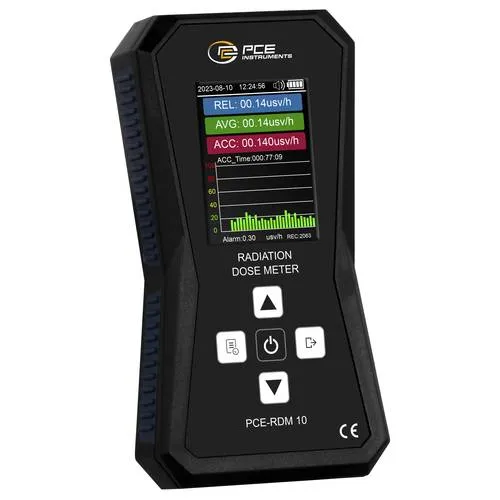 PCE RDM 10 - Strahlen-Dosimeter für Beta-, Gamma- und Röntgenstrahlen, mit großem Farbdisplay und 167857 Datensätzen zur genauen Strahlenmessung