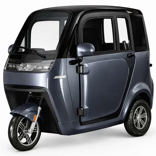 Kabinenroller Urban Hopper Cabin Base 1,5KW LED 25kmh COC Grau - Kompakter Kabinenroller mit LED-Beleuchtung und Straßenzulassung. Reichweite bis 80 km, ideal für den täglichen Einsatz. Robuste Bauweise aus Aluminium und Kunststoff.