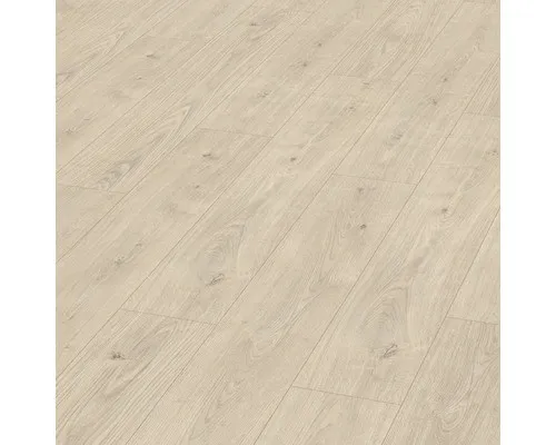 Laminat Nature Sense Berdal Eiche hell Landhausdiele 1292 x 193 x 7 mm - Laminatböden, authentische Eiche-Optik mit natürlichem Flair und strapazierfähiger Oberfläche für ein gemütliches Wohnambiente.
