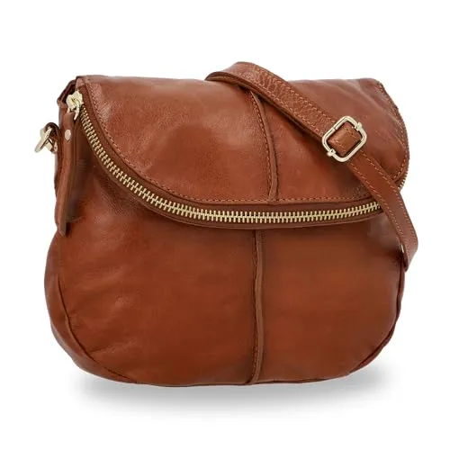 Gusti Umhängetasche Leder - Iselin, elegante Umhängetasche für Damen und Herren - Umhängetaschen aus echtem Leder, schickes Design im Vintage-Stil, ideal für jeden Anlass und ausreichend Platz für alle wichtigen Dinge.