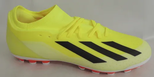 adidas Herren Fußballschuhe X CRAZYFAST LEAGUE 2G/3G AG - Leichte Fußballschuhe in Team Solar Yellow, ideal für schnelle Bewegungen auf Kunstrasen, Größe 42 2/3, mit Schnürsenkeln für optimalen Halt.