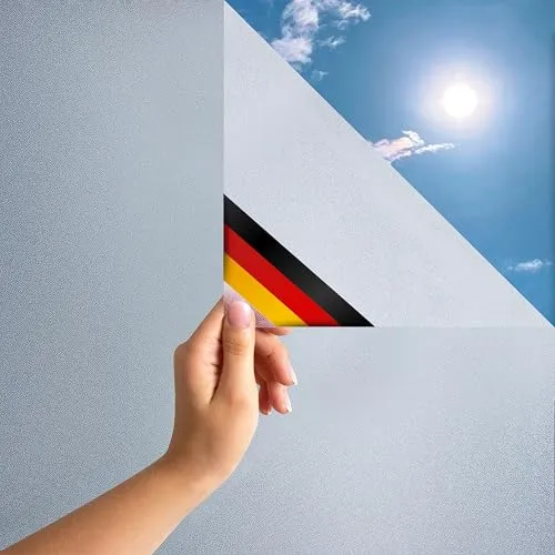 MARAPON® Fensterfolie Blickdicht von außen [0.60x2 m] inkl. eBook und Videoanleitung - Klebefolie Sichtschutzfolie für Fenster - Milchglasfolie - Folie für Fenster Sichtschutz Küche Bad Büro