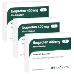 DocMorris Ibuprofen 400 mg Filmtab Trio 3X20 St