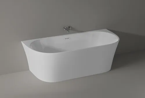 Badewanne Raumsparwanne Acryl 170 NORA - Moderne freistehende Badewanne aus Acryl, ideal für kleine Badezimmer mit einer Kapazität von über 195 Litern und 5 Jahren Herstellergarantie.