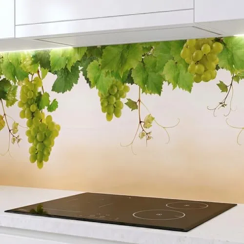 Rodnik Küchenrückwand Trauben - DELUXE Qualität - Küchenrückwand aus pflegeleichtem ABS-Kunststoff, direkt bedruckt und UV-beständig, ideal für alle Räume und überdeckt vorhandene Fugen.