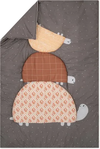 Julius Zöllner Krabbeldecke Organic Turtles - Krabbeldecke aus 100% Baumwolle, Made in Germany, mit niedlichem Turtles Design und 30°C waschbar für einfache Pflege.