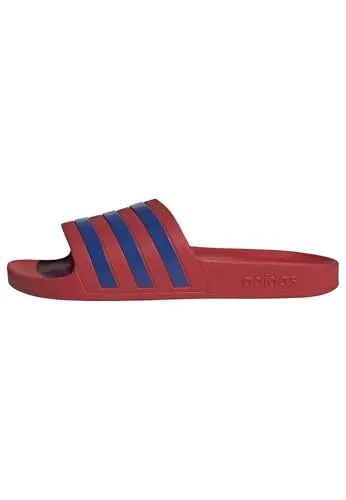 adidas Unisex Adilette Aqua Slides, better scarlet/team royal blue/better scarlet, 37 EU