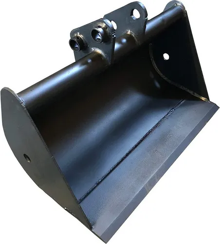 Micro Bagger-Löffel 90cm Tieflöffel - Sonstige Werkzeuge - Hochwertige Hardox Leiste für Langlebigkeit, ideal zum Lösen und Transportieren von Erdreich mit schneller Montage am Minibagger.