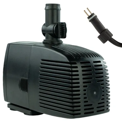 KERRY Teichpumpe 12 V AC – 1500 L/H - Wasserpumpen, leistungsstarke 25 Watt Teichpumpe mit 2,5m Förderhöhe und 5m Kabel für effiziente Wasserzirkulation in Ihrem Teich.