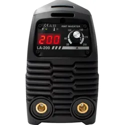 LABT Elektrodenschweißgerät 200A MMA Inverter mit Koffer - Kompaktes Elektrodenschweißgerät für präzises Arbeiten mit bis zu 200 A. Ideal für Baustelle oder Werkstatt – leicht und mobil mit nur 3 kg. Vollständiges Set inklusive Transportkoffer.