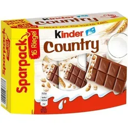 Kinder Country 16er Limited Edition mit Cerealien und Schokolade 376g