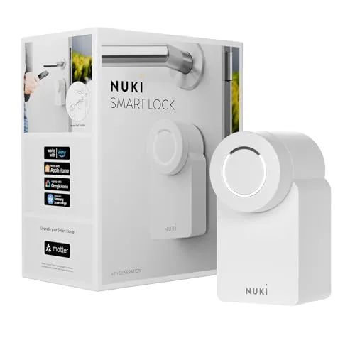 Nuki Smart Lock 3.0 - Smartes Türschloss für schlüssellosen Zutritt - Türsicherungen - Erleben Sie schlüssellosen Zutritt mit dem Nuki Smart Lock 3.0, das sich in unter 3 Minuten installieren lässt und Sicherheit auf Online-Banking-Niveau bietet.