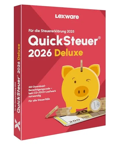 QuickSteuer Deluxe 2026 (für Steuerjahr 2025) | Minibox | Private und gewerbliche Steuererklärung