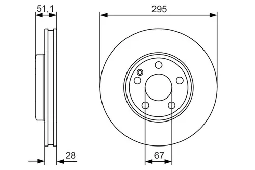 Bosch Bremsscheibe 0 986 479 A01 - Hochwertige Bremsscheibe für optimale Bremsleistung und Sicherheit, ideal für verschiedene Fahrzeugmodelle.