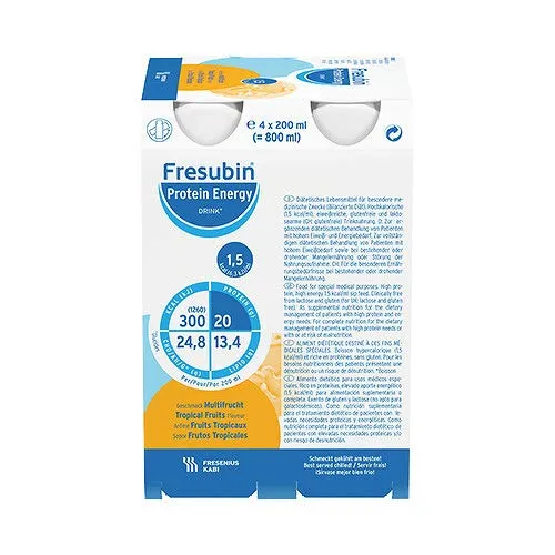 Fresenius Kabi Fresubin Protein Energy Drink Multifrucht - Gewichtsmanagement Shakes, eiweißreiche Trinknahrung mit hoher Energiedichte und optimaler Versorgung mit Vitaminen und Spurenelementen.