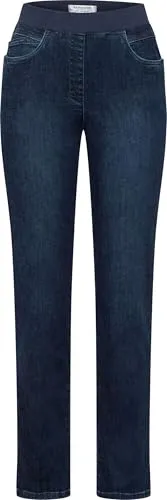 Raphaela by Brax Damen Pamina Schlupf Denim Jeans - Stilvolle Jeans in Stoned-Optik, hochelastischer Modern Denim für optimalen Tragekomfort und perfekte Passform.