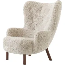 &Tradition Petra VB3 Sessel, walnuss geölt / sheepskin moonlight