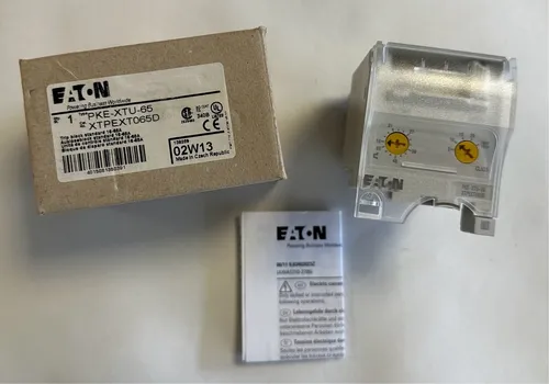 Eaton Auslöseblock Motorschutz 16-65A - PKE-XTU-65 - Leistungsschalter, zuverlässiger Motorschutz mit Nennstrom von 16-65A, ideal für industrielle Anwendungen und Maschinen.