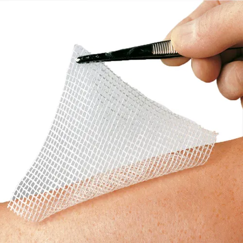 Lomatuell H 23315 Verbände - 10 cm x 10 cm (10-er Pack) - Erste-Hilfe-Heftpflaster & Verbandsmaterial, gebrauchsfertiger, nicht wundhaftender Gittertüll, ideal für die sanfte Wundversorgung.