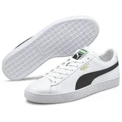 PUMA Herren Basket Classic XXI Sneaker, White Black, 37 EU - Herren-Sneaker im Retro-Style, inspiriert vom Original-Design der 70er Jahre. Hochwertiges Leder und bequeme Passform für optimalen Tragekomfort.