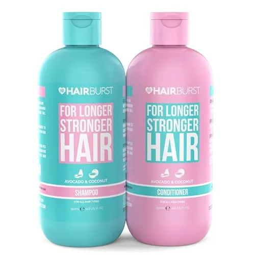 Hairburst Shampoo & Conditioner Duo-Pack - Shampoos für alle Haartypen, nährt und stärkt dein Haar mit Arganöl und Biotin für gesundes, glänzendes Haar.