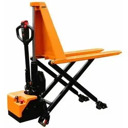 Schefer Hubwagen Premium 10 EF, Tragkraft 1000kg - Transportgeräte & Rampen - Elektrisch betriebener Scherenhubwagen mit ergonomischer Hubhöhe von 0,80m und multifunktionalem Griff für höchste Sicherheit und Bedienkomfort.