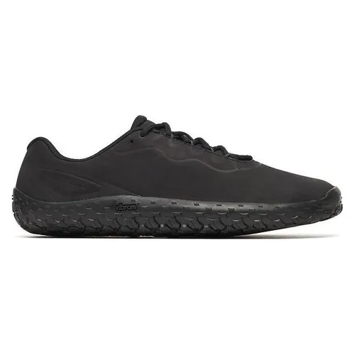 Merrell Herren Vapor Glove 7 LTR schwarz 48.0 - Minimalistischer Freizeitschuh für Herren mit extrem flacher Konstruktion. Hochwertiges Leder-Obermaterial und flexible Vibram® Außensohle bieten maximalen Komfort und Bewegungsfreiheit im Alltag.