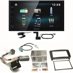 Kenwood DMX-125DAB Einbauset für Mercedes CLK W209 - Zubehör für Car HiFi: Komplettes Einbauset mit Bluetooth, DAB+ und Lenkradfernbedienung für eine einfache Installation im Mercedes CLK W209 Facelift.