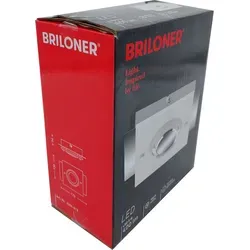 Briloner LED Deckenleuchte 5W 400lm Chrom 3000K (Warmweiß)