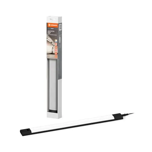 LEDVANCE 50cm LED Lichtleiste Linear Edge mit Sensor - dimmbar und elegant - Lampen: Unterbauleuchte mit IP20 Schutzart, dimmbar für individuelle Lichtgestaltung und ideal für moderne Wohnräume.