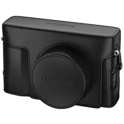 Fujifilm Kameratasche LC-X100V Schwarz - Premium-Ledertasche - Kamerazubehör für die Fujifilm X100V, passgenau und schützend, ideal für Fotografie-Enthusiasten.