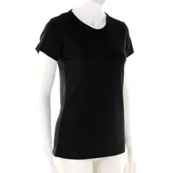 Devold Women's Jakta Merino 200 T-Shirt - Funktionsunterwäsche in Größe L - Hochwertiges, kurzärmeliges Merinoshirt in Schwarz, ideal für Wandern und Trekking; 100% Wolle für besten Tragekomfort.