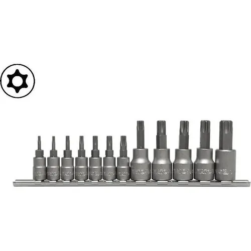 Yato Steckschlüssel-Bit Set Torx Security 12-teilig (YT-04332) - Praktisches 12-teiliges Steckschlüssel-Bit Set für Torx Security, ideal für präzise Anwendungen und robust im Einsatz. Perfekt für Werkstatt und Heimwerker.