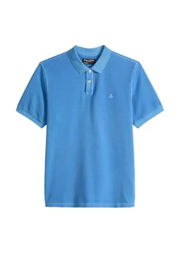 Marc O'Polo Poloshirt S in Blau - Hochwertiges Poloshirt aus 100% Baumwolle, Größe S, ideal für lässige Looks und angenehmen Tragekomfort im Alltag.