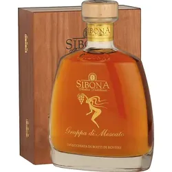 Sibona Grappa di Moscato Invecchiata Millesimata - Exklusiver Jahrgangsgrappa aus Moscato, intensiv-holzig im Geschmack und perfekt für besondere Anlässe. Entdecken Sie die Vielfalt bei mySpirits!