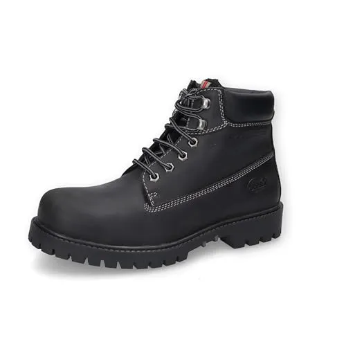 DOCKERS BY GERLI Winterboots für Herren, Größe 40, Schwarz - Wanderschuhe, aus hochwertigem Leder mit warmem Innenfutter, ideal für kalte Tage und bietet optimalen Komfort und Stil.